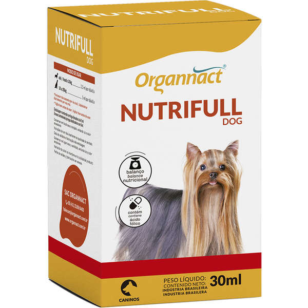 Suplemento Vitamínico Organnact Nutrifull Pet Frasco